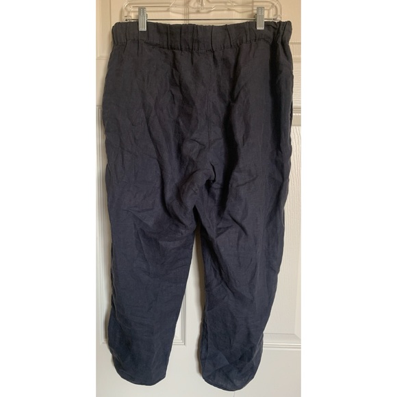 Caslon Linen Drawstring Pants Women’s Petite Medium - Picture 2 of 4